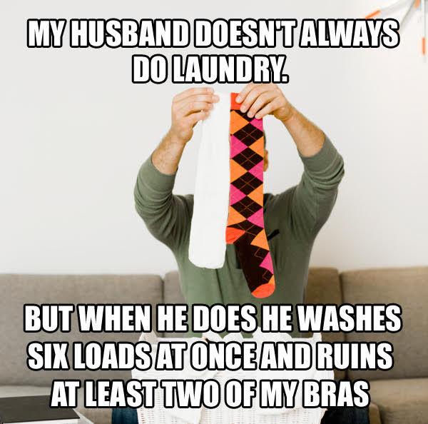 Here's why it doesn't bother us when our husbands avoid laundry:
