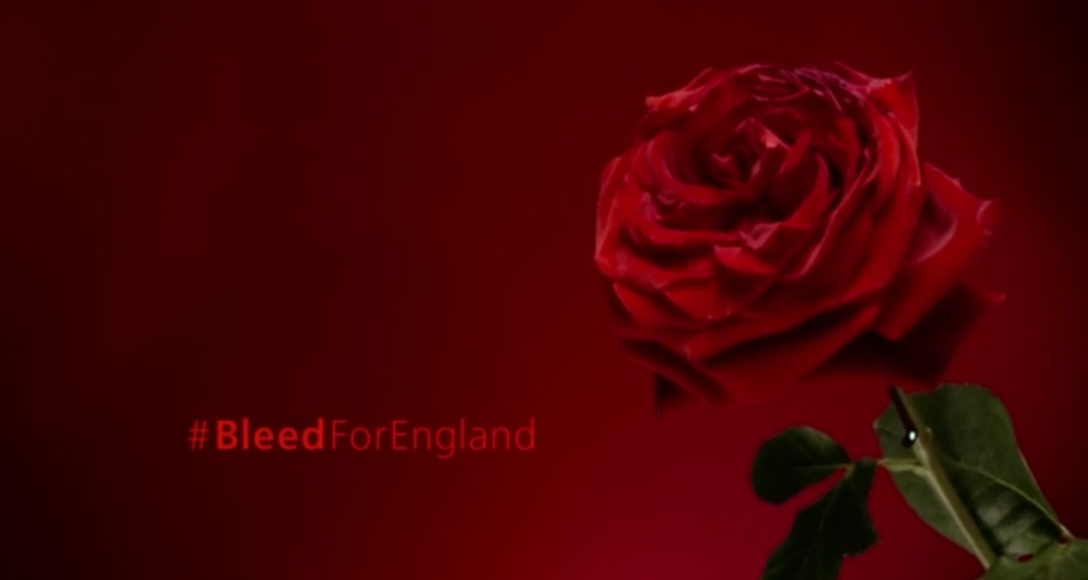 Give Blood ad campaign with Rugby World Cup encourages fans to #BleedForEngland ow.ly/Siyrk
