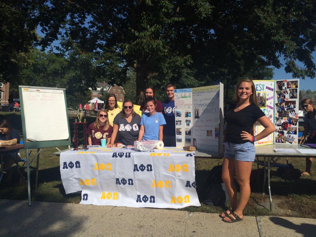 U Day starts at 3:30! Come say hi and learn about APO!