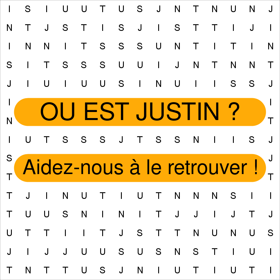 Mais il est où Justin ? Je le vois pas ! #teamjevoispasjustin motperdu.fr/justin