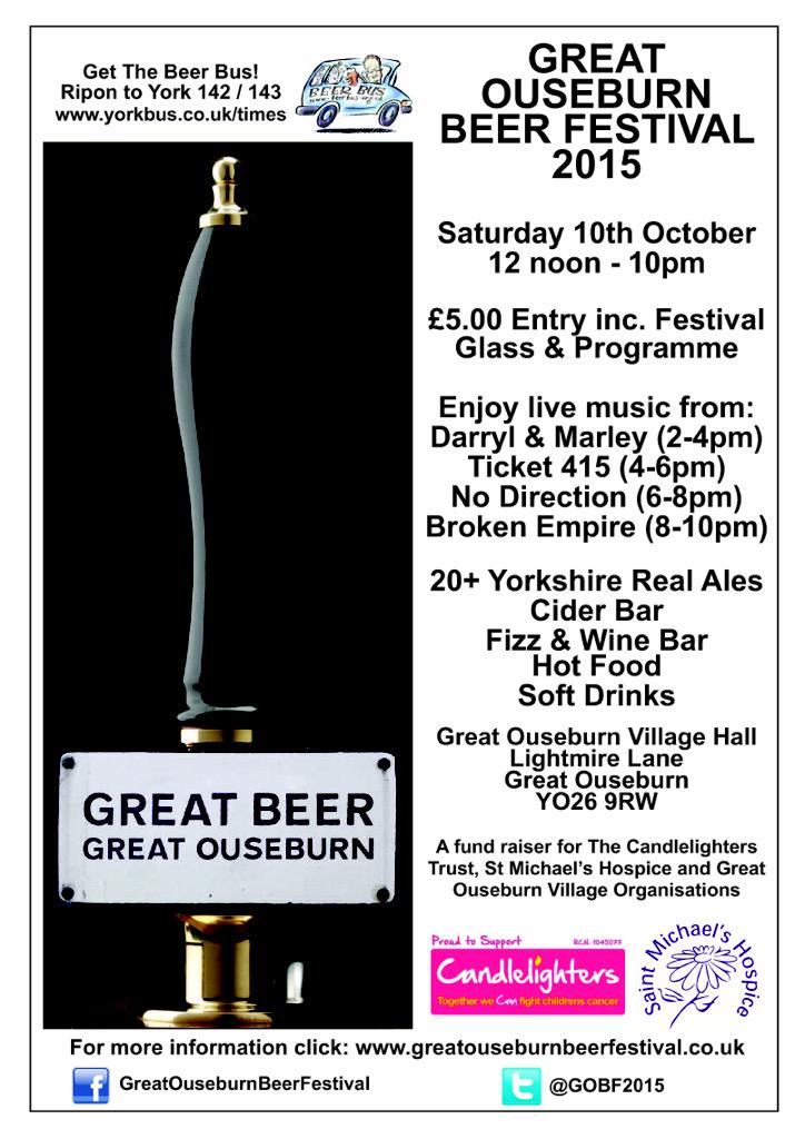 The beer has been sampled and chosen thanks to <a href="/rudgatebrewery/">Rudgate Brewery</a> <a href="/CollinghamAles/">Collingham Ales</a> <a href="/ossettbrewery/">Ossett Brewery</a>  <a href="/YorkCAMRA/">York CAMRA</a> <a href="/HR_CAMRA/">Harrogate&RiponCAMRA</a>