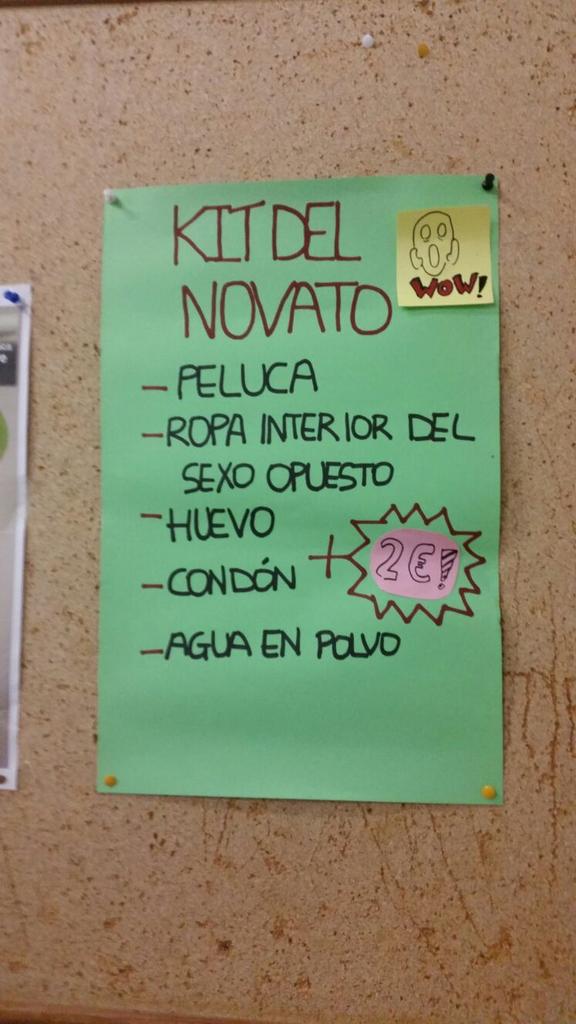 NovatadasMed15's tweet photo. Nos echabais de menos novatillos? Mañana a las 11 en la facultad os queremos ver de amarillo y con el kit del novato http://t.co/hJgI5I3jHU
