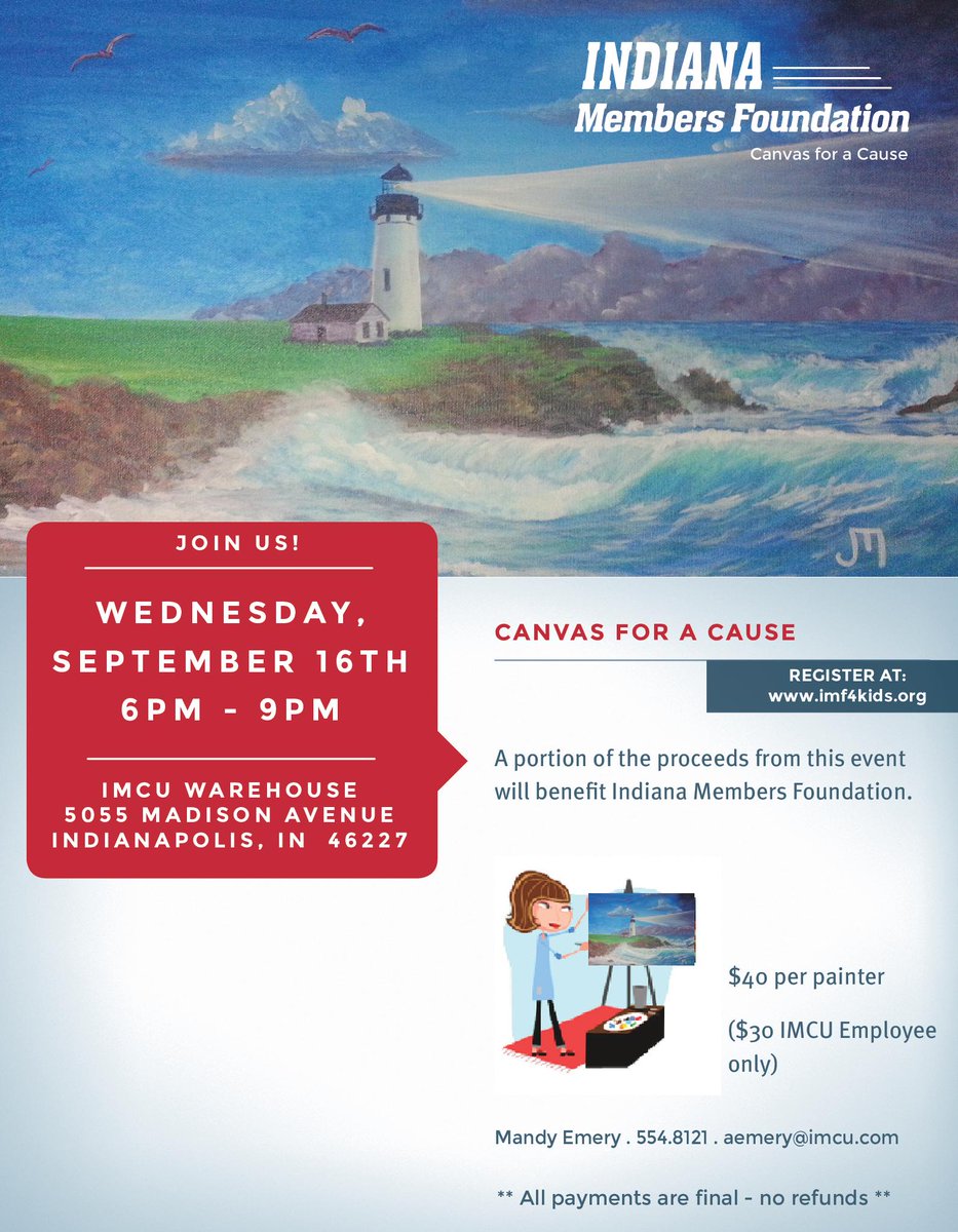 MartinArtStudio's tweet photo. Come paint with me tonight, sign up here- http://t.co/46gkLFYXgq @IndMembersCU #giveback #CanvasForaCause #Painting http://t.co/gCXOy61e0f