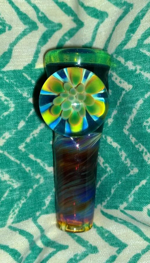 ShopBeanGlass's tweet photo. Fully worked flower slide $55 #glassforsale #headyglass #flowerslide #heady #worked #marble #710 #dabs #weed #smoke http://t.co/yG9FB3WSkb