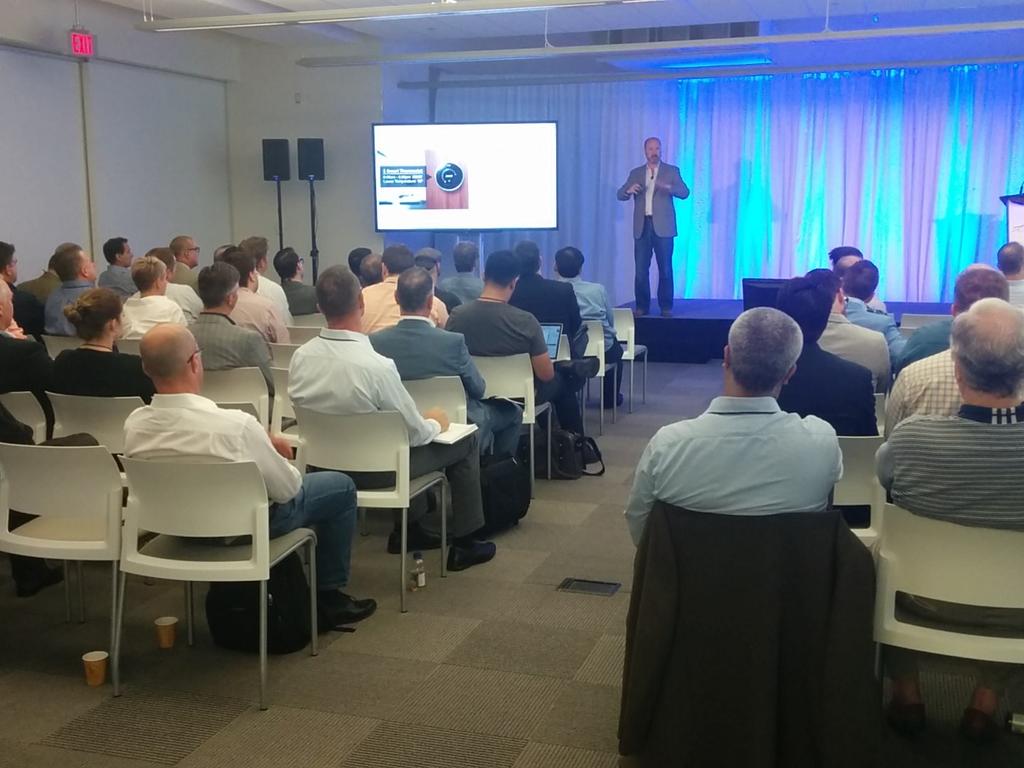 DSrupted's tweet photo. Terrifically funny but spot-on IoT talk from Stephen Eyre of @TELUS #dsrupted http://t.co/YRL6mbfg5R
