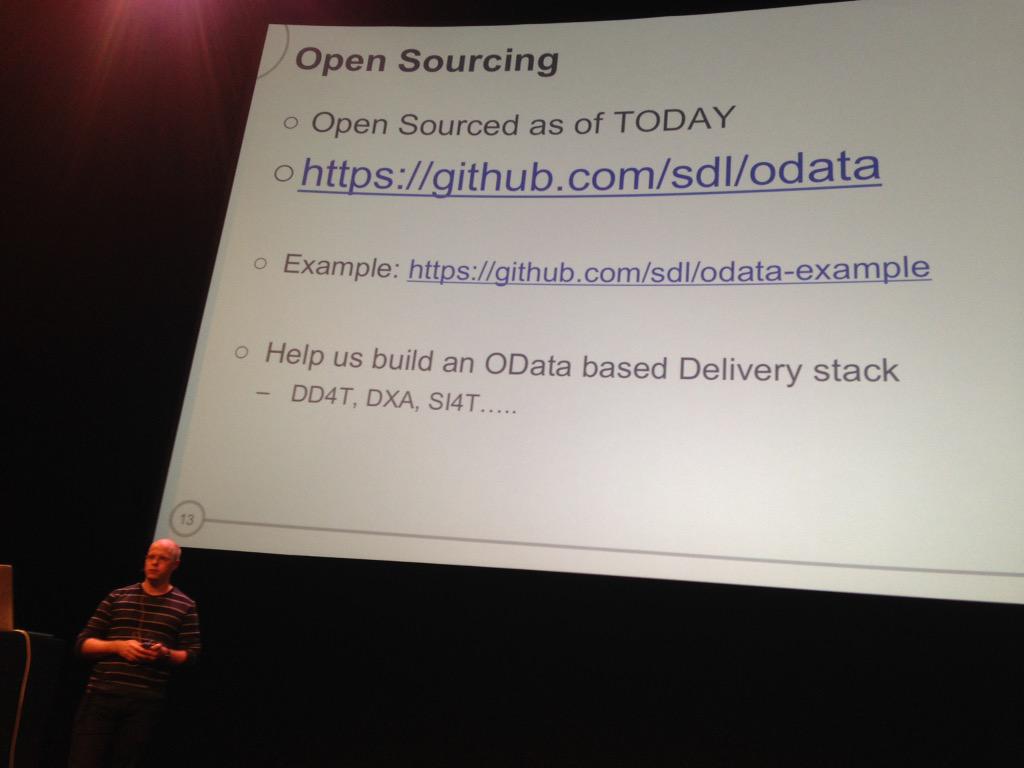 nunolinhares's tweet photo. We've released our brand new #odata V4 framework today as open source! @SDL #tridiondialog http://t.co/Cge3pgLtwL