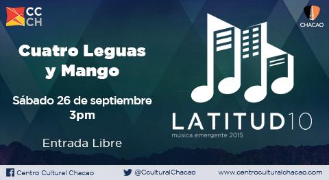 CculturalChacao's tweet photo. #26Sep a las 3pm la sala Experimental servirá de escenario para recibir a @CuatroLeguas y @MangoBanda #EntradaLibre http://t.co/TC2CqG97Pq