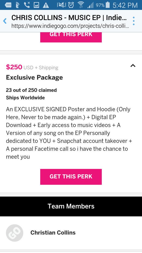 a15a_yo's tweet image. Getting this package would be life 😍😍😍😍 @WeeklyChris #ProjectColliners 💜