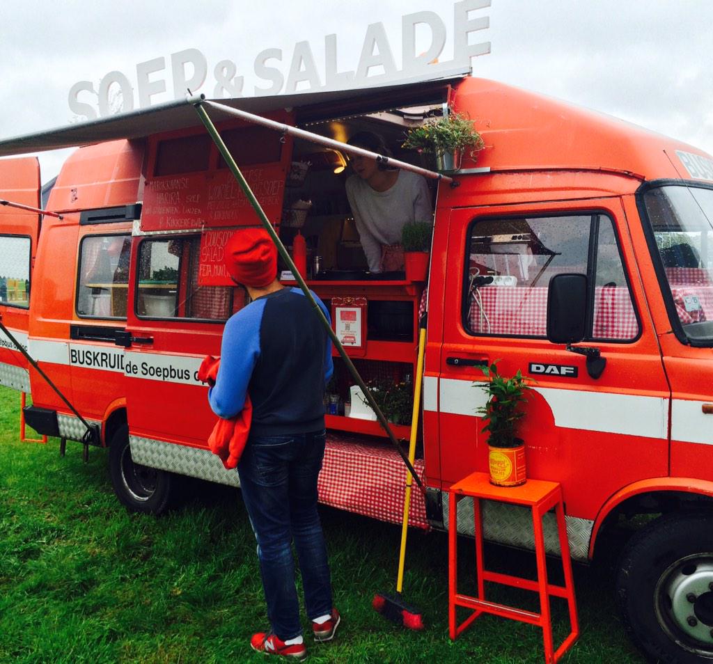 WUR's tweet photo. Outside of Orion you can find the Market &amp; different Foodtrucks. @FoodFilmfestiv #FFSeeds http://t.co/Ba3fzxSn1l