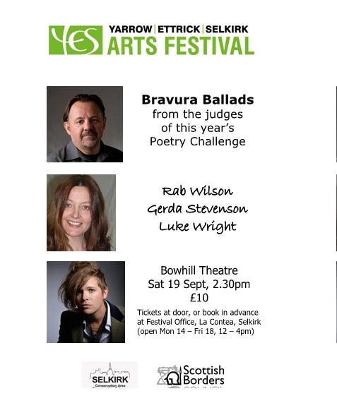 YesArtsFestival's tweet photo. #Poetry #song @YesArtsFestival #GerdaStevenson #LukeWright #RabWilson #BowhillTheatre #Selkirk Sat 19th. http://t.co/odZuiUPUY3