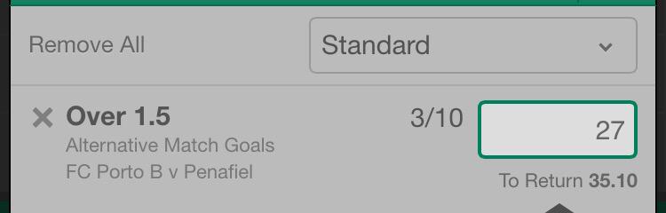 UpTheStakes's tweet photo. BET 2:

£27 on Porto B v Penfiel over 1.5 goals

It's in play so be quick!

#20to100Challenge http://t.co/wTWUtJBJI6