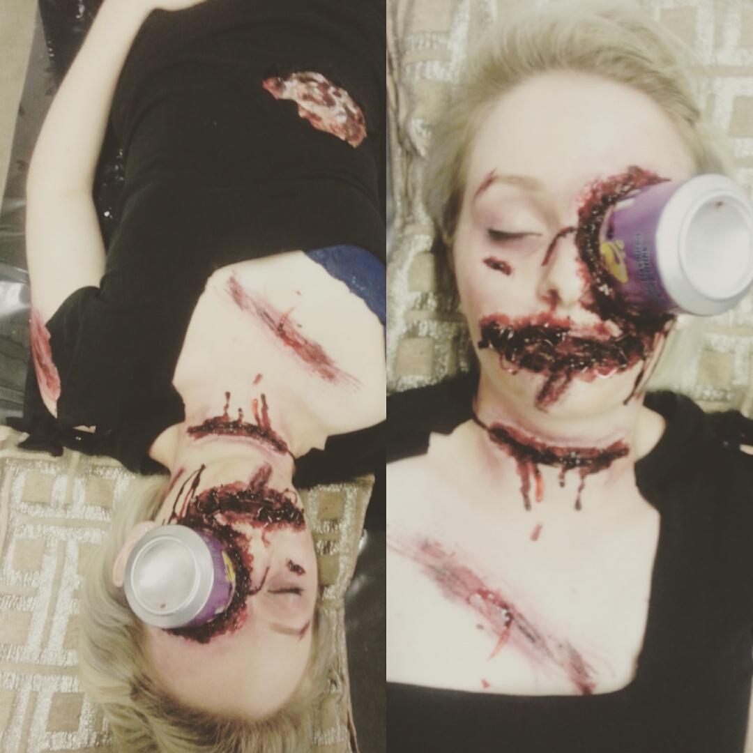 Cassidey11's tweet photo. love my job 
#specialeffects #makeup #makeupartist #specialeffectsmakeup http://t.co/QiMcQ3zSdy