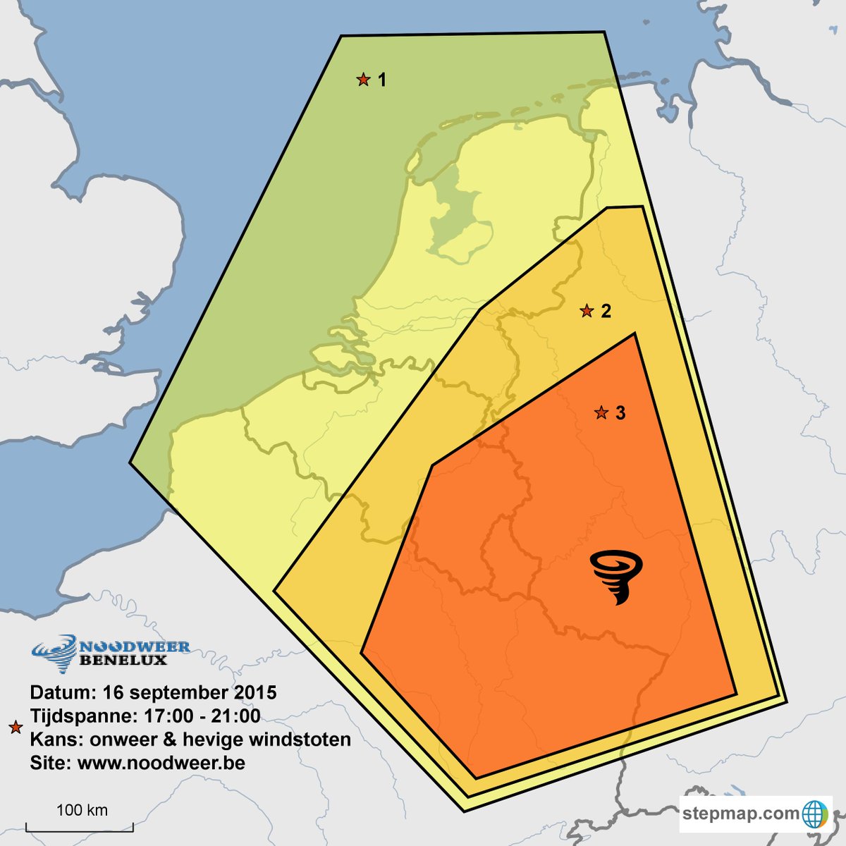 NoodweerBenelux's tweet image. Update #onweer! In het zuidoosten van België komen meldingen binnen van #windschade. Mogelijk windhoos (Hotton).