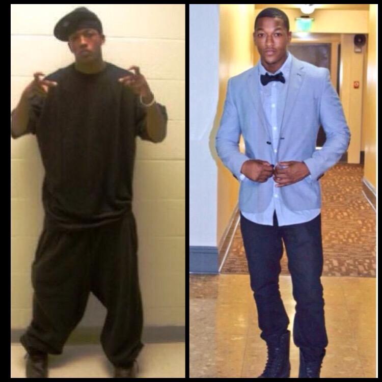 I am living proof that anyone can change . I went from mugshots to student ids Gang member to company owner . #change