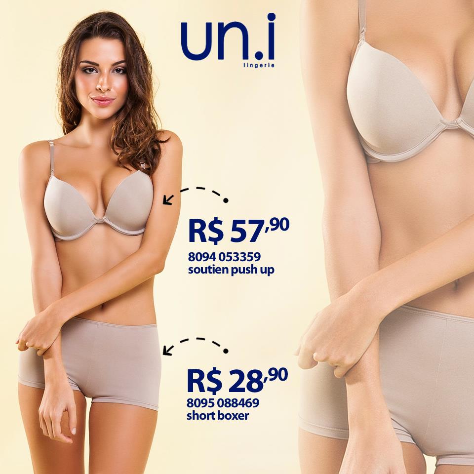 UniLingerie's tweet photo. O melhor básico pelo menor preço. Soutien push up e short boxer conforto garantido para o dia-a-dia. #melhorbásico http://t.co/AGwwobjDjK