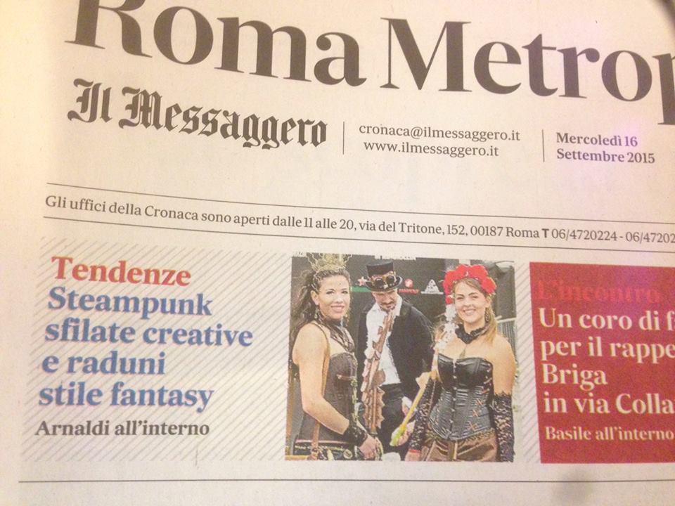 Sale la febbre per lo #steampunk. E'una malattia contagiosa. L'articolo di oggi sul <a href="/ilmessaggeroit/">Il Messaggero</a>