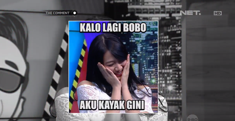 Netverseid's tweet photo. Loh, Bidadari bobo juga?? mirip manusia yaaa... @shaniaJKT48 http://t.co/CgdDFQX9HW