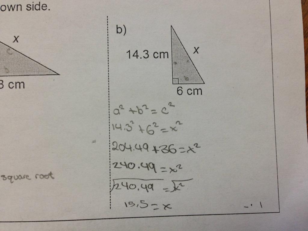 MrJasonTo's tweet photo. Pythagorean Theorem!!! http://t.co/r6betA4S02