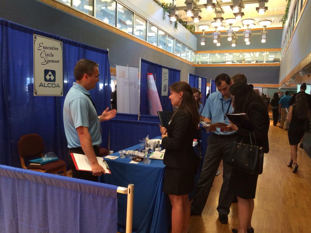 Duquesne students connect with employers at #duqjobfair Don't miss it! @DuqCareer