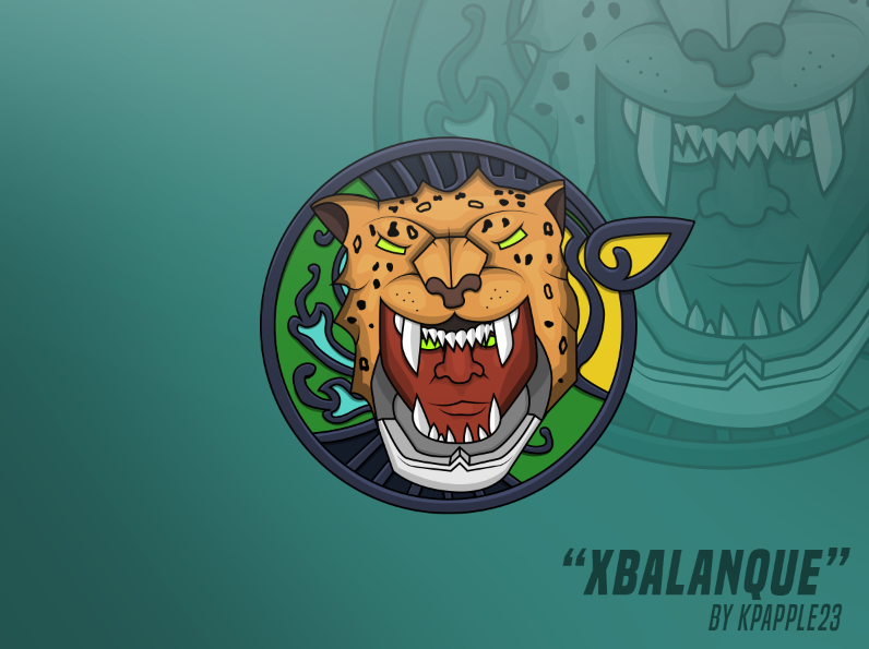 Kpapple23's tweet photo. Xbalanque Illustration/Sticker Design. Had lots of fun making this. Any RTs and Favs are appreciated. @SmiteGame http://t.co/dLYLtBQSdj