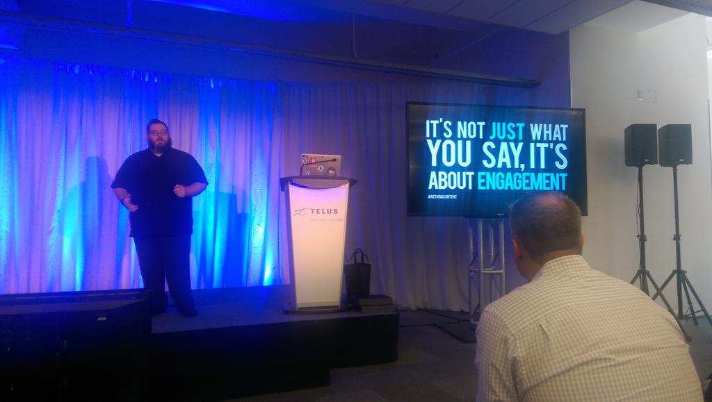 MattSilvz's tweet photo. "It's not just what you say, it's about ENGAGEMENT." @BradParler #DSrupted http://t.co/AChoAfn3wX