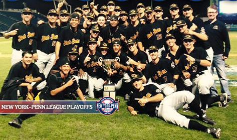 MiLB's tweet photo. .@WVBlackBears won the @nypennleague title last night, capping their inaugural season: http://t.co/ZLJ5yGevVF #BUCN http://t.co/By5g76zcqr