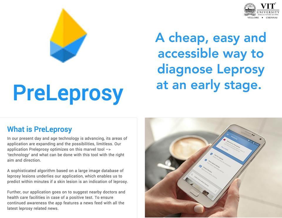 VIT_univ's tweet photo. PreLeprosy! #startup with #mission to diagnose #leprosy in an easy &amp; efficient way!#healthcare
http://t.co/5UfhoWvcUV http://t.co/354DLNzQeB