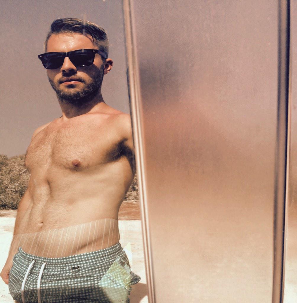 JoshuaBeamish's tweet photo. Finally rocking my @FoxhallLondon swim trunks in Cyprus. #vacation http://t.co/j9DGFMXLHS
