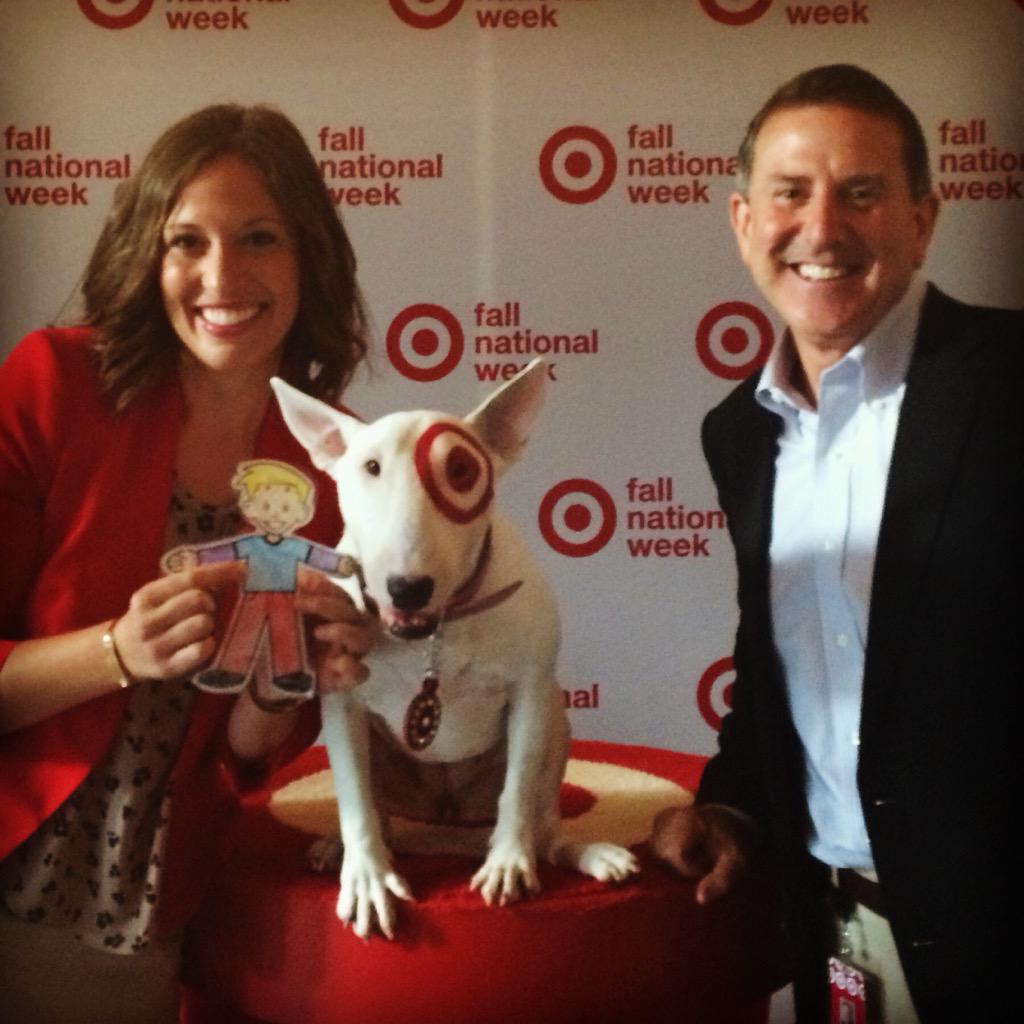 Flat Stanley meets Bullseye &amp; Target's CEO Brian Cornell #TargetCitizens