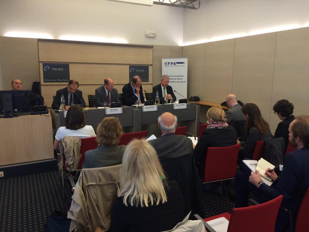 EBFeu's tweet image. Press event in Brussels @efpa_eu on quality financial advice w/ @MarkusFerber David Wright #IOSCI @Wim_Mijs #Mifid2