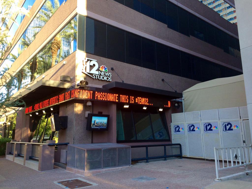 ChrisMLoveless's tweet photo. Walked by @12News on my walk this morning. Now at @Cronkite_ASU for day 2 of the #NPGdigital summit. http://t.co/Rv49p2vh2C