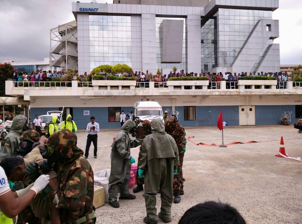 KarFireDept's tweet photo. Evacuation &amp; Mock drill at Electronic City Industrial Association photos (1/2) http://t.co/2NM7rWMmtD
