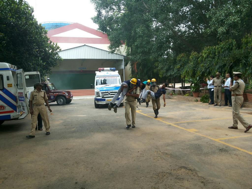 KarFireDept's tweet photo. Evacuation &amp; Mock drill at Electronic City Industrial Association photos (1/2) http://t.co/2NM7rWMmtD