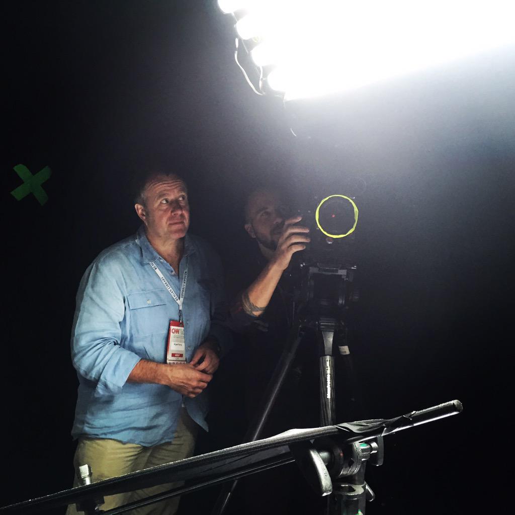 The view from the hot seat! #CNNDebate <a href="/nigelparryphoto/">Nigel Parry</a>