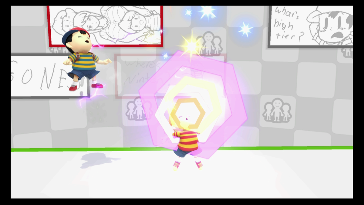 BomberInBlue's tweet image. //Damn, Lucas' Up Smash range is HUGE