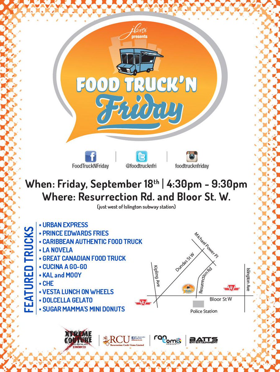 foodtrucksTO's tweet photo. .@FoodTrucknFri is back this Friday! Will you be attending? #foodtrucksTO http://t.co/JLbaRIe9RM
