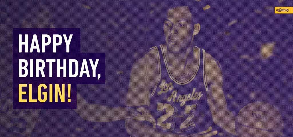 81 años cumple este histórico Laker. Happy Birthday Elgin Baylor! 