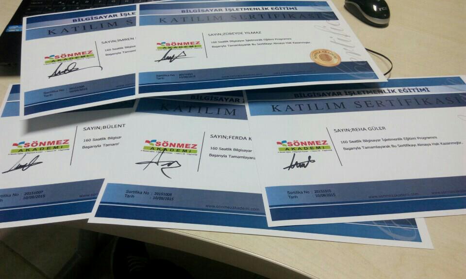 Sertifikalariniz hazir 😉 siradaki grubum gelsin (@ Sönmez Akademi in Çerkezköy) swarmapp.com/c/2Lu48PXp4xc