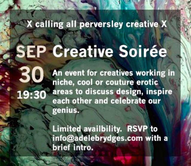 adelebrydges's tweet photo. x calling all #perversely #creative x
Guest list is almost full! RSVP to avoid disappointment http://t.co/A4ZE8gtg8z