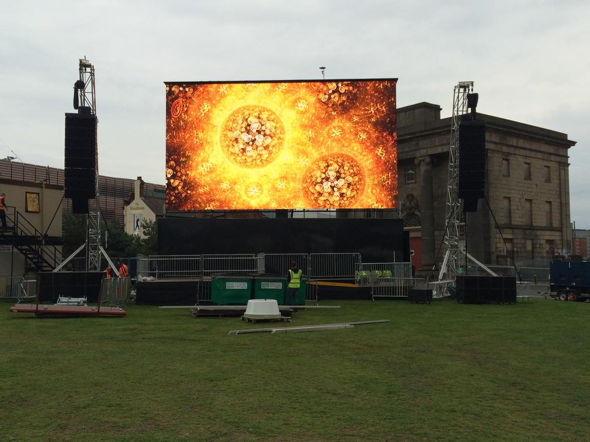 100 sq m of LED now on test.....