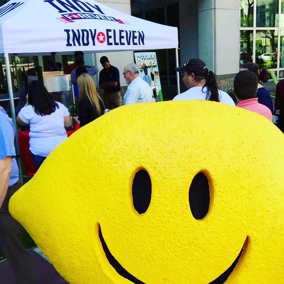 Our friends @indyeleven are on the Circle w/...wait for it..pretzels! #oktoberfestxi #loveindy #workforceappreciation