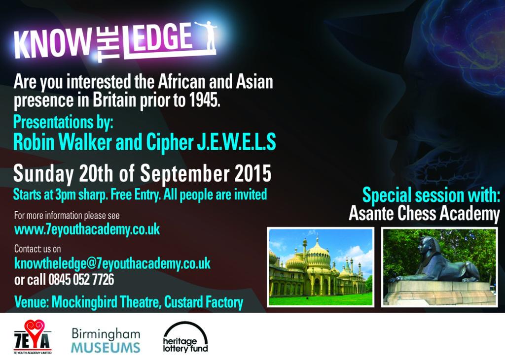 CIPHERJEWELS's tweet photo. #knowtheedge. This Sunday 20th September @3pm. http://t.co/voRhodXGve