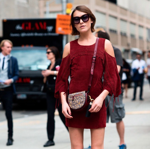 RebeccaMinkoff's tweet photo. Spotted at #NYFW: @Ella_LaPetite in #RMFALL http://t.co/m8jEbMPLfH http://t.co/whDD3VXkdb