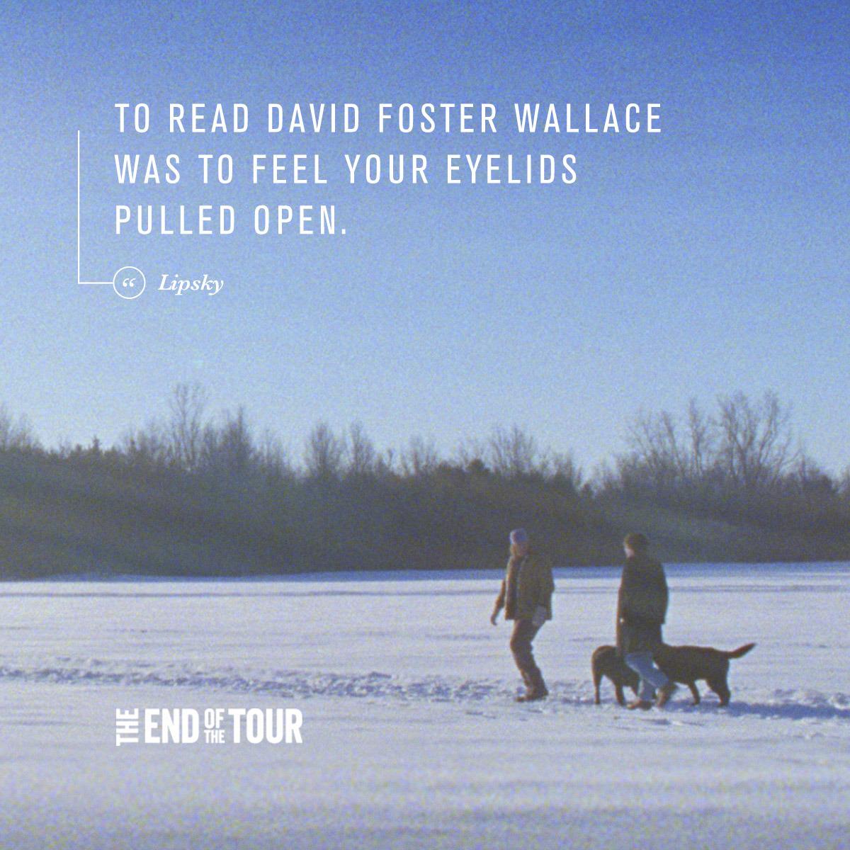 EndOfTourMovie's tweet photo. Once in a generation there's a voice that changes how we see the world. #EndOfTheTour http://t.co/6xozXHBY8b