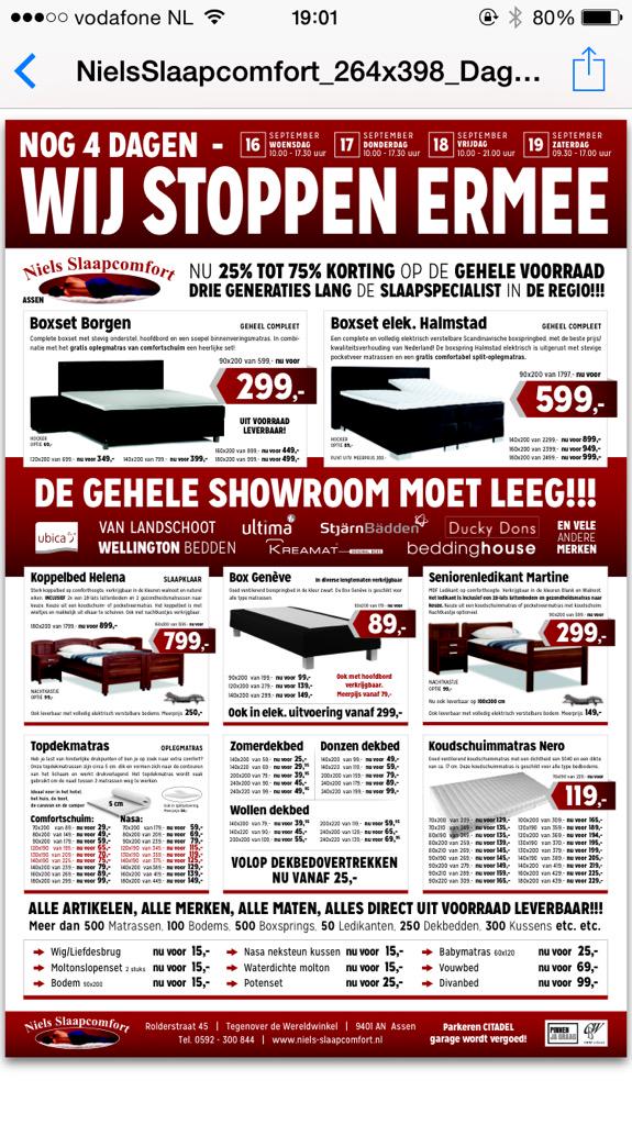 tukinn_info's tweet photo. Opheffingsuitverkoop in #Assen! #nielslaapcomfort http://t.co/nUY81jowfz