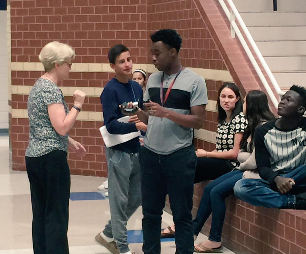hcpss_rhs's tweet photo. Ms. McKenna's Television Production Class leaning about camera techniques. #tvcrew #celebritystatus http://t.co/qwkhNL1wzS