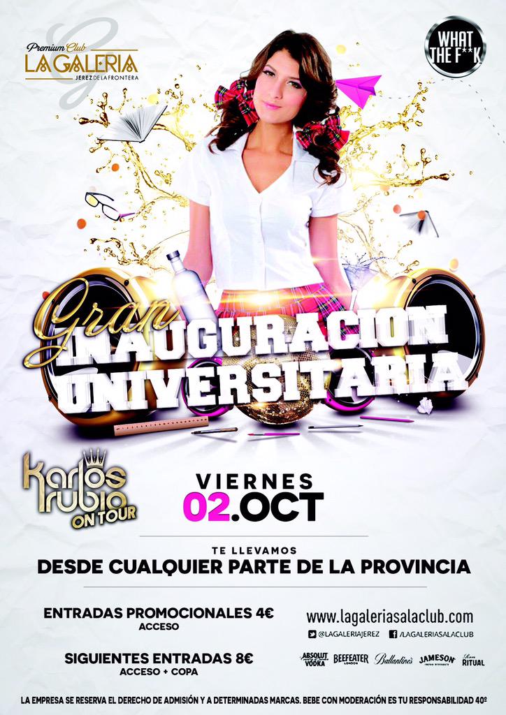 WTFCadiz14's tweet photo. 👉🏼INAUGURACIÓN UNIVERSITARIA👈🏼¿quieres venir gratis? Haz RT a esta publicación y el domingo mencionaremos al ganador🎉 http://t.co/aK9QYUIehX