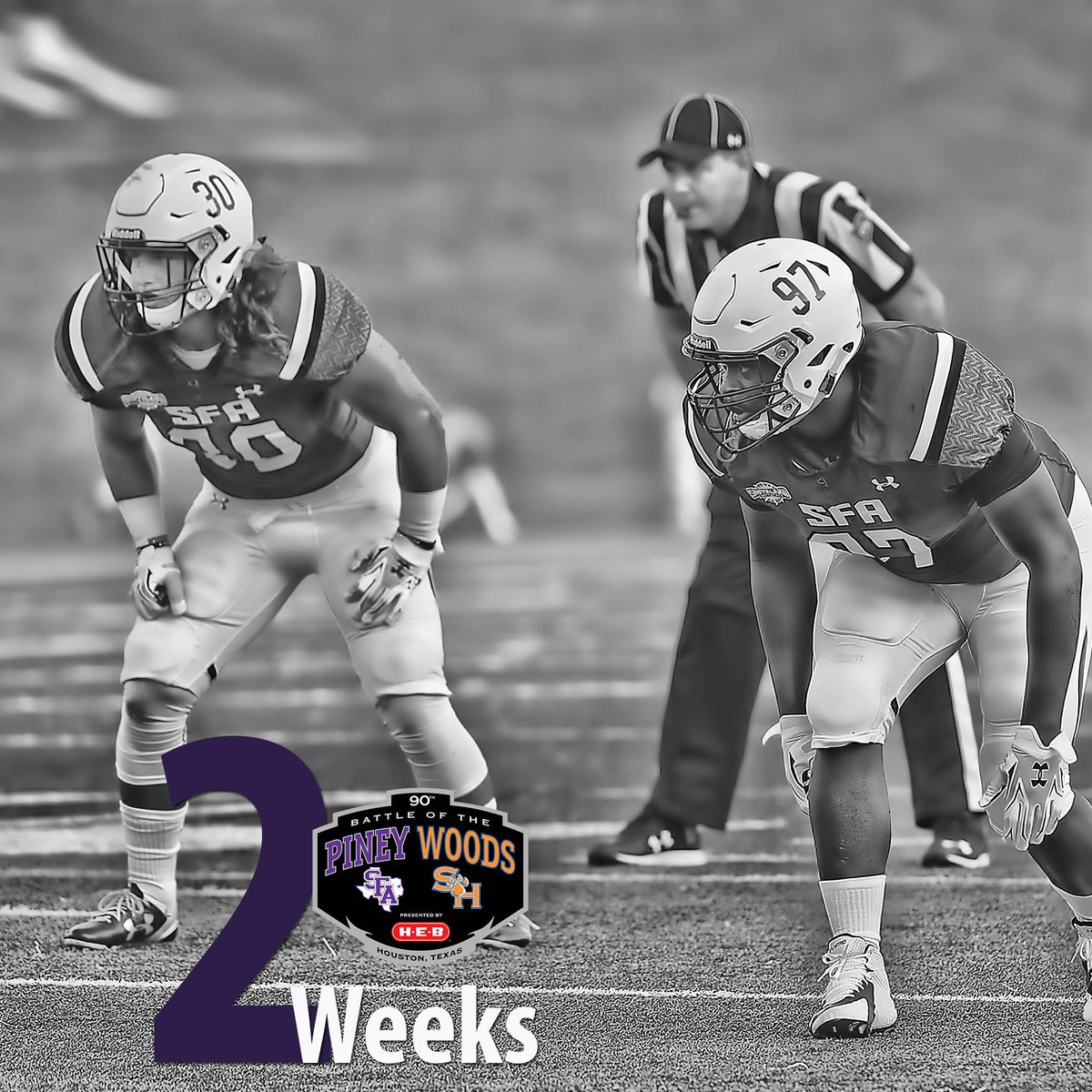 SFA_Football's tweet photo. Let's #PaintHoustonPurple in 2 weeks! Order your tickets at:
https://t.co/wUFe3rnbdI http://t.co/TjQeJUoBvA