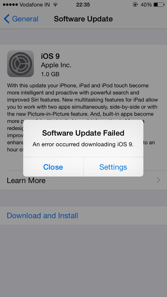 beast_2727's tweet image. Looks like Apple&apos;s server has already fallen 😒 . #iOS9 #iOS9update #Apple