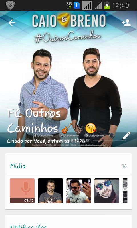 RobertaLylyane's tweet photo. @caioebreno Ola galerinha linda simbora participar do fã clube no whats @caioebreno #FcOutrosCaminhos deixem contatos http://t.co/Xbcmn93ppx